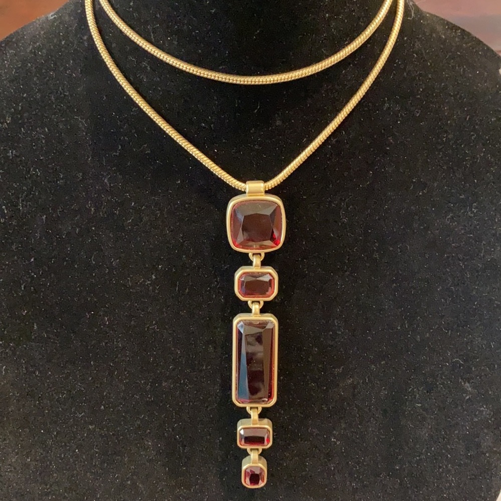 Chicos Briley Red Pendant Necklace - Picture 4 of 11